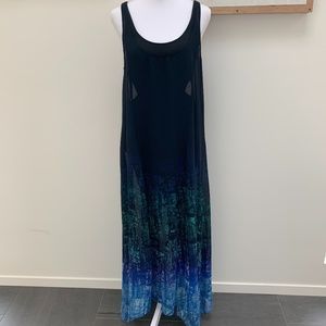 Silence + Noise UO Ombre Sheer Maxi Dress M